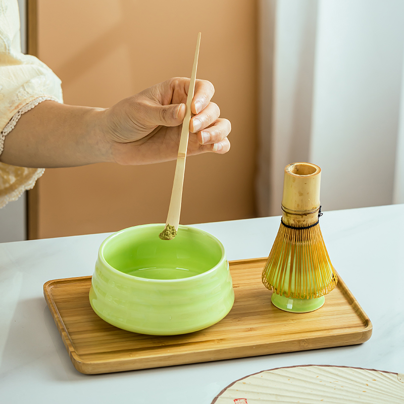 Japanese Ceramic Matcha Bowl Beat Matcha Song Dynasty Tea Ordering Tools Ceramic Tea Bowl Tea Cup Stirrer Matcha Brush Set