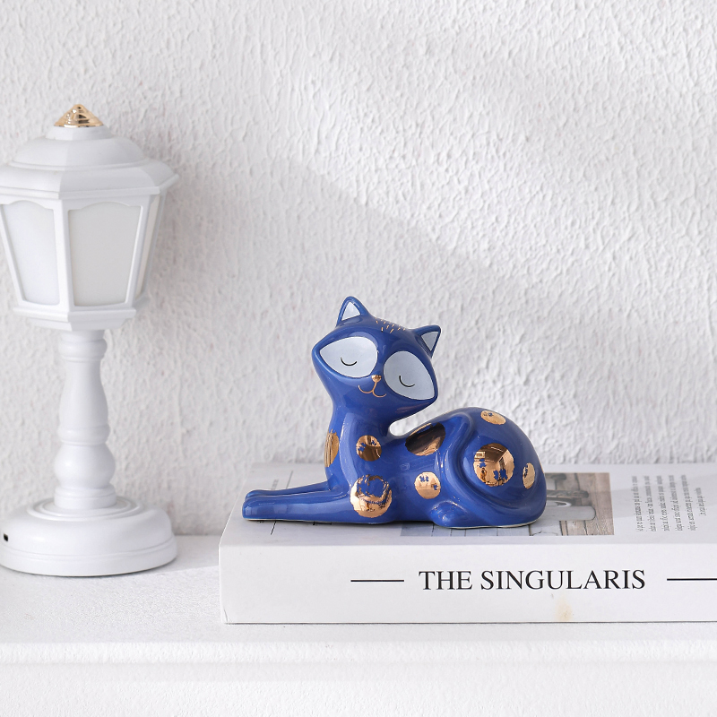 Ceramic Kitten Arrangement Cute Small Arrangement Ceramic Arrangement Gift Cat