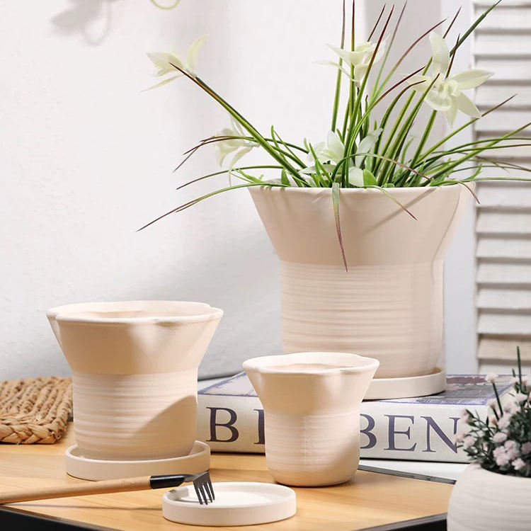 Home Balcony Decor Succulent Planter Pots Modern Garden Decorative Terracotta Flower Pots for Plant