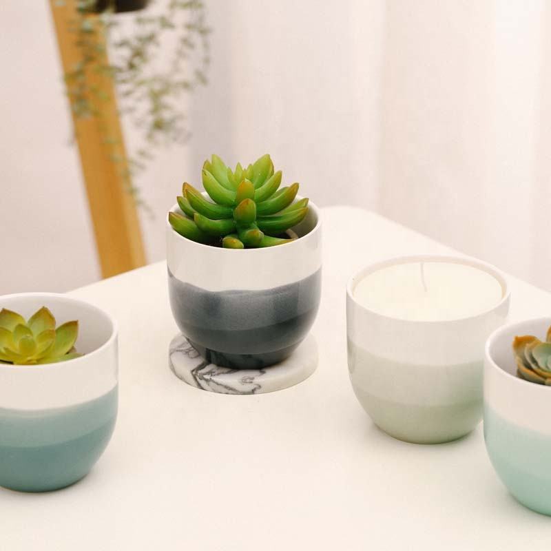 Matte Indoor Mini Flower Pot Ceramic Succulent Pot Modern Home Decoration Christmas Nordic Plants Pot