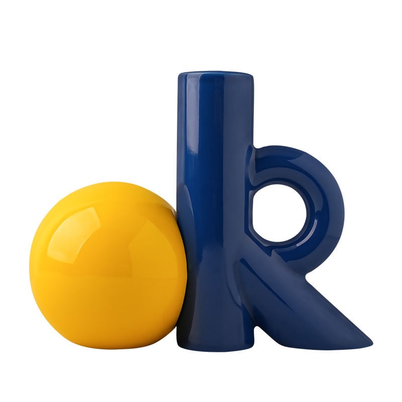 Vas Creatiu de Cèramica Dealta Qualitat i Alt-valor Hidropònic Arregle Florar Taula Ornaments Geomètrics