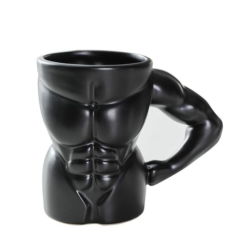 Promotional Gifts Creative Strange Cup Muscle Man Shaped Ceramic Mug