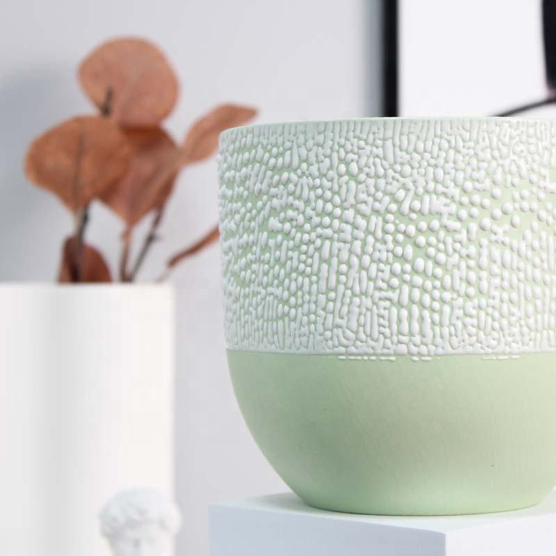 Modern Vintage Korean Terracota Planters Natural Cement Clay Succulent Pots for Garden Outdoor Kit