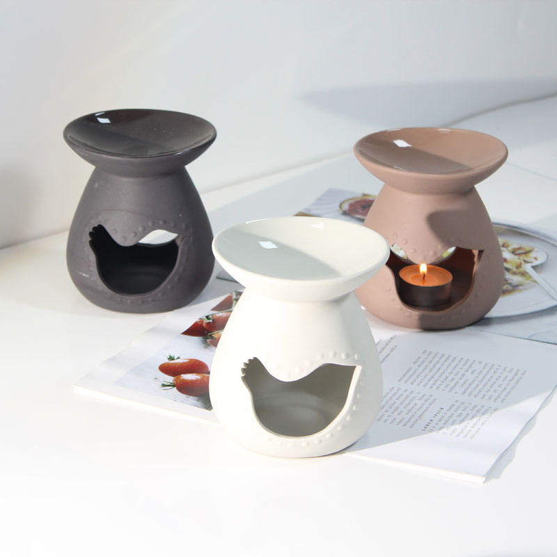 Wholesale House Tealight Wax Melt Warmer Aroma Ceramic Oil Burner for Fragrance Oil