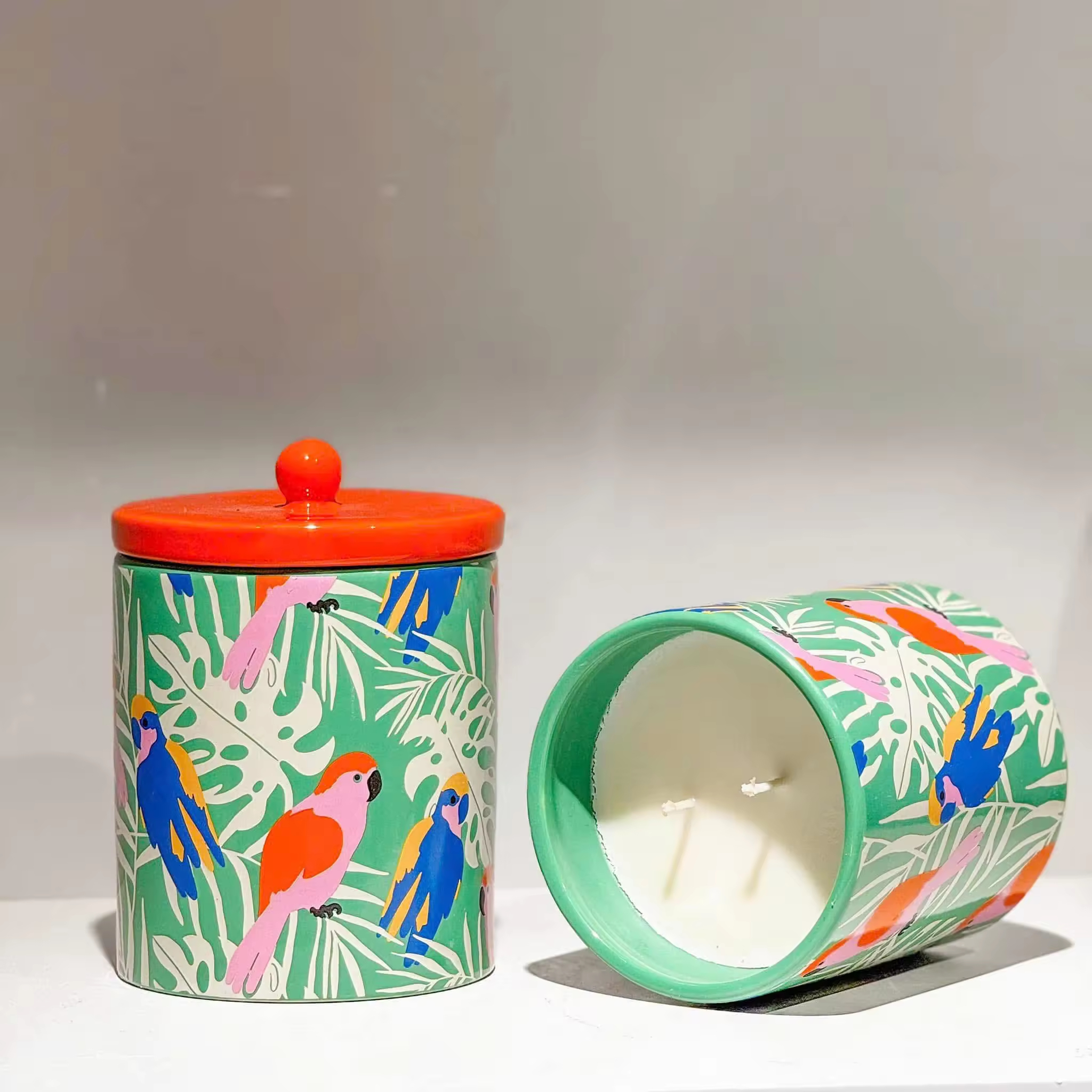 Luxury Candle ceramic jar with custom private logo-good product best price Luxury Candle OEM ODM