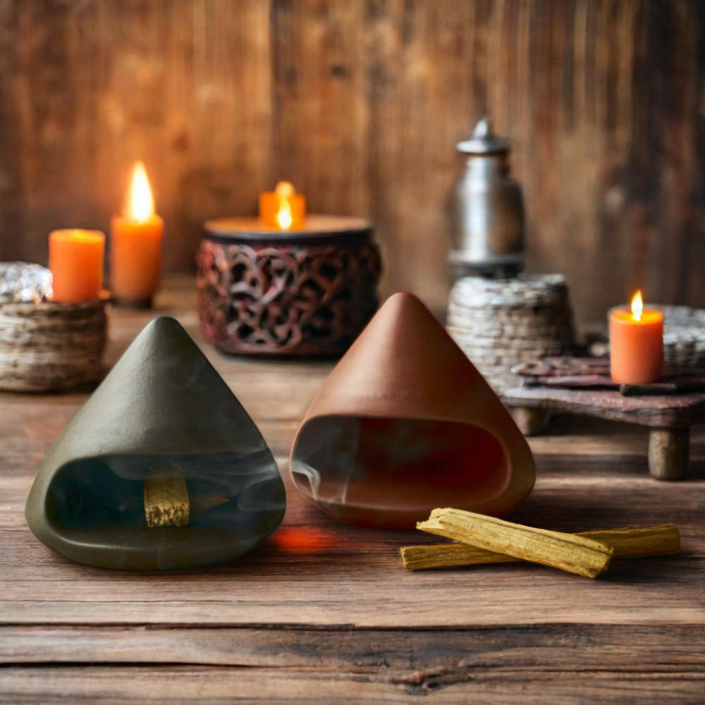 Ceramic Incense Bowl 2024 New Sage Ceramic Palo Santo Burner Wood Holder Customized for Incense
