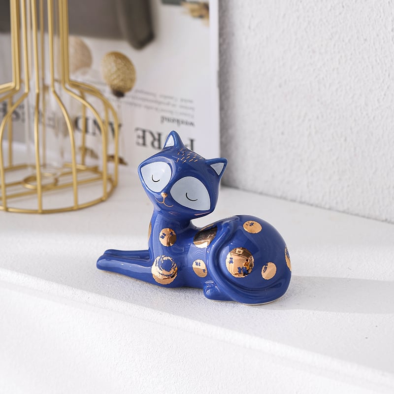 Ceramic Kitten Arrangement Cute Small Arrangement Ceramic Arrangement Gift Cat