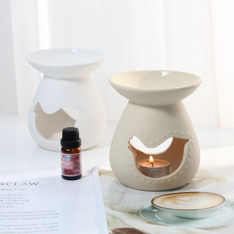 Wholesale House Tealight Wax Melt Warmer Aroma Ceramic Oil Burner for Fragrance Oil