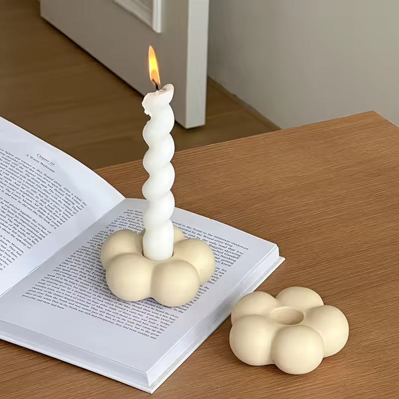 Purtător de Lumânări Ceramic pentru Decor Casa și Nuntă Candelabru pentru Decor de Masă Luminări Colorate Stand