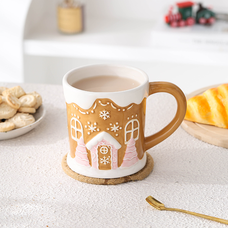 Christmas Shap Ceramic Mug Christmas Day Gift Milk Mug Coffee Mugs