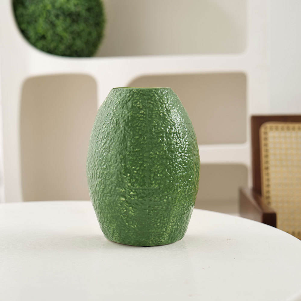 Unique Design Avocado Decoration Ceramic Vase Living Room Table Decoration Home Decoration Flower Vase