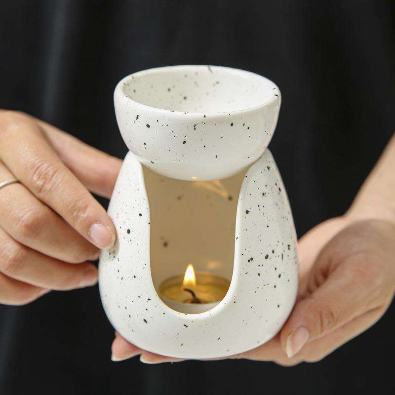 Современная скандинавская керамическая подставка для благовоний с tealight, подставка для масла и воска