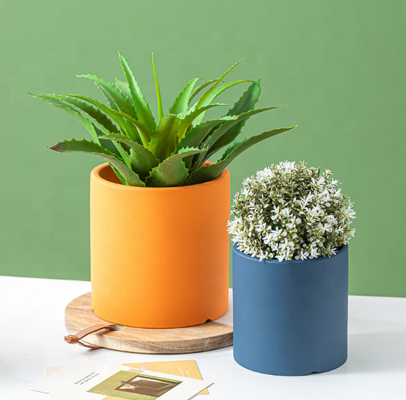 Best Seller Garden Home Decoration Colorful Nordic Tea Wholesale Ceramic Flower Planter Plant Pots
