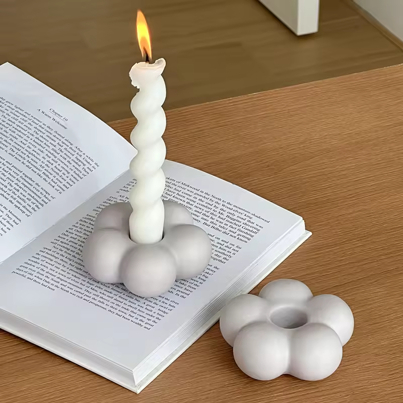 Purtător de Lumânări Ceramic pentru Decor Casa și Nuntă Candelabru pentru Decor de Masă Luminări Colorate Stand