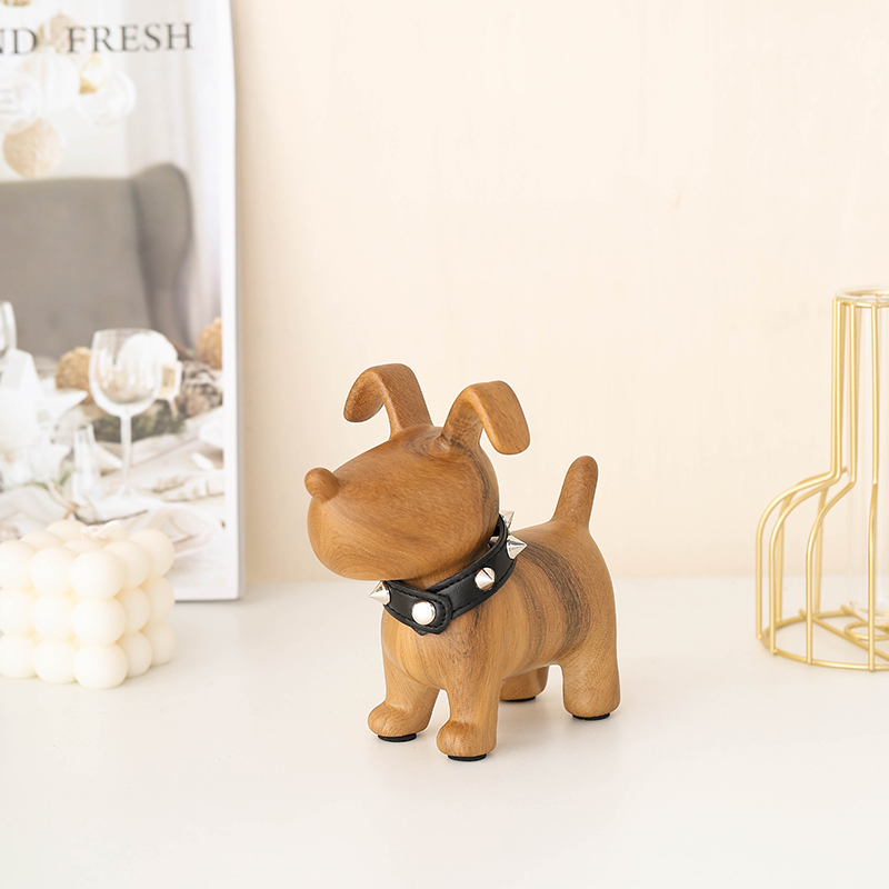 Cute Dog Ornament Puppy Ceramic High-value Bathroom Living Room Ornament Storage Ornament