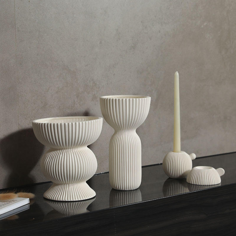 Vaso Cerámico Minimalista Nórdico para el Hogar, Adorno de Boda y Decoración
