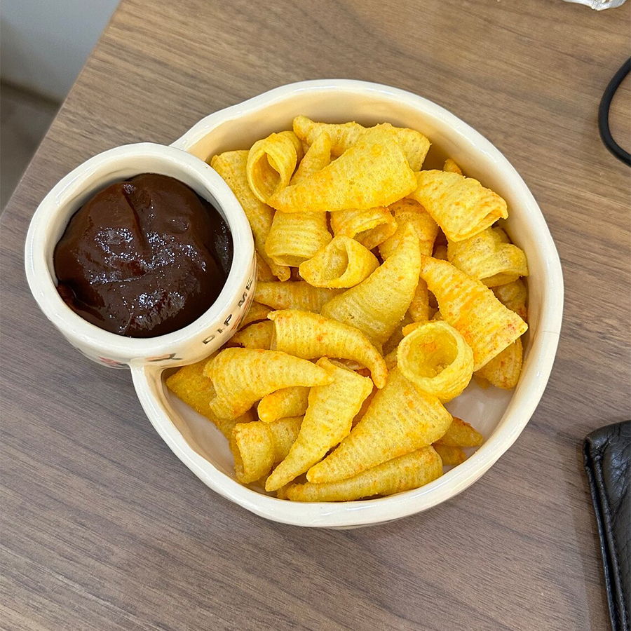 New Restaurant Cute Fruit Salad French Fries Dipping Sauce Bowls Custom logo Snack Dessert Ceramic Chips and Dip Bowl