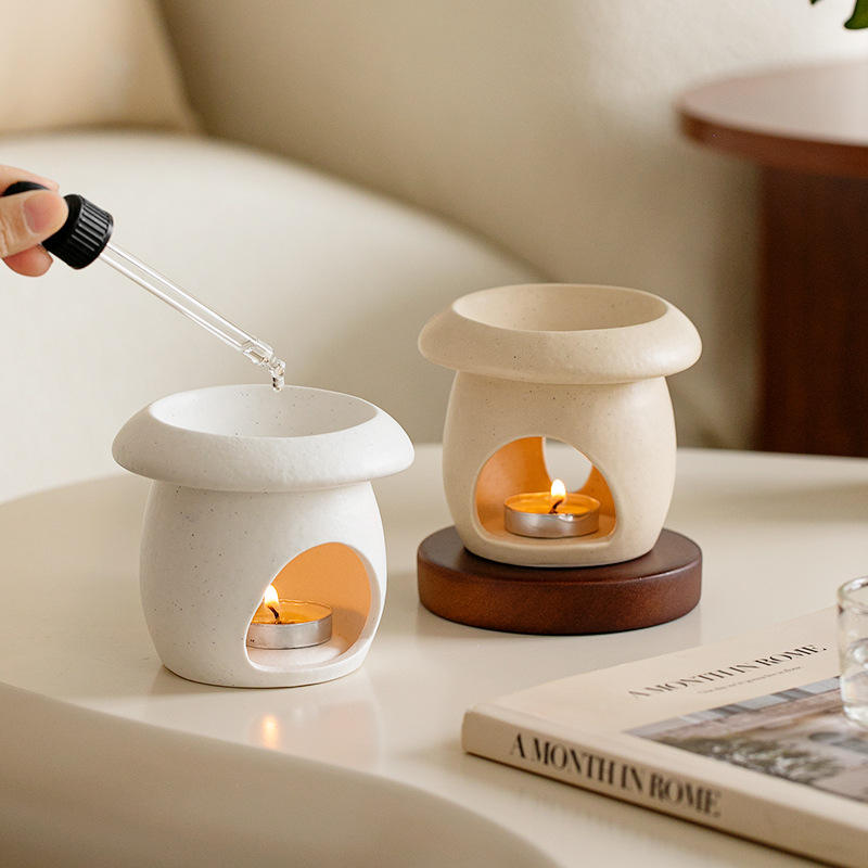 Ceramic Tealight Candle Holder Oil Burner Essential Oil Incense Burner Aroma Diffuser Furnace Home Decoration Wax Melt Burner