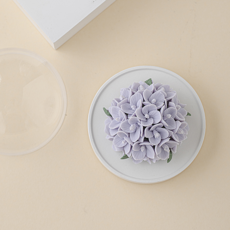 Dehua-Weißporzellan, Handgeformt, Nicht-Erbe-Porzellanblume als Geschenk für Mädchen, Wohnzimmer-Begleitgeschenk, flammenloser Aromadiffuser-Geschenkset