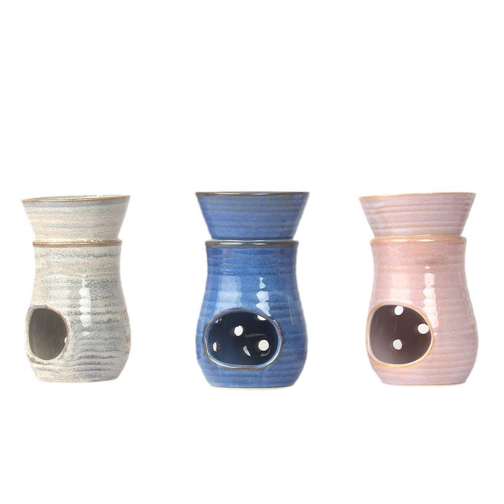 Vintage Home Decoration Aroma Diffuser Ceramic Light Candle Holder Oil Burner 