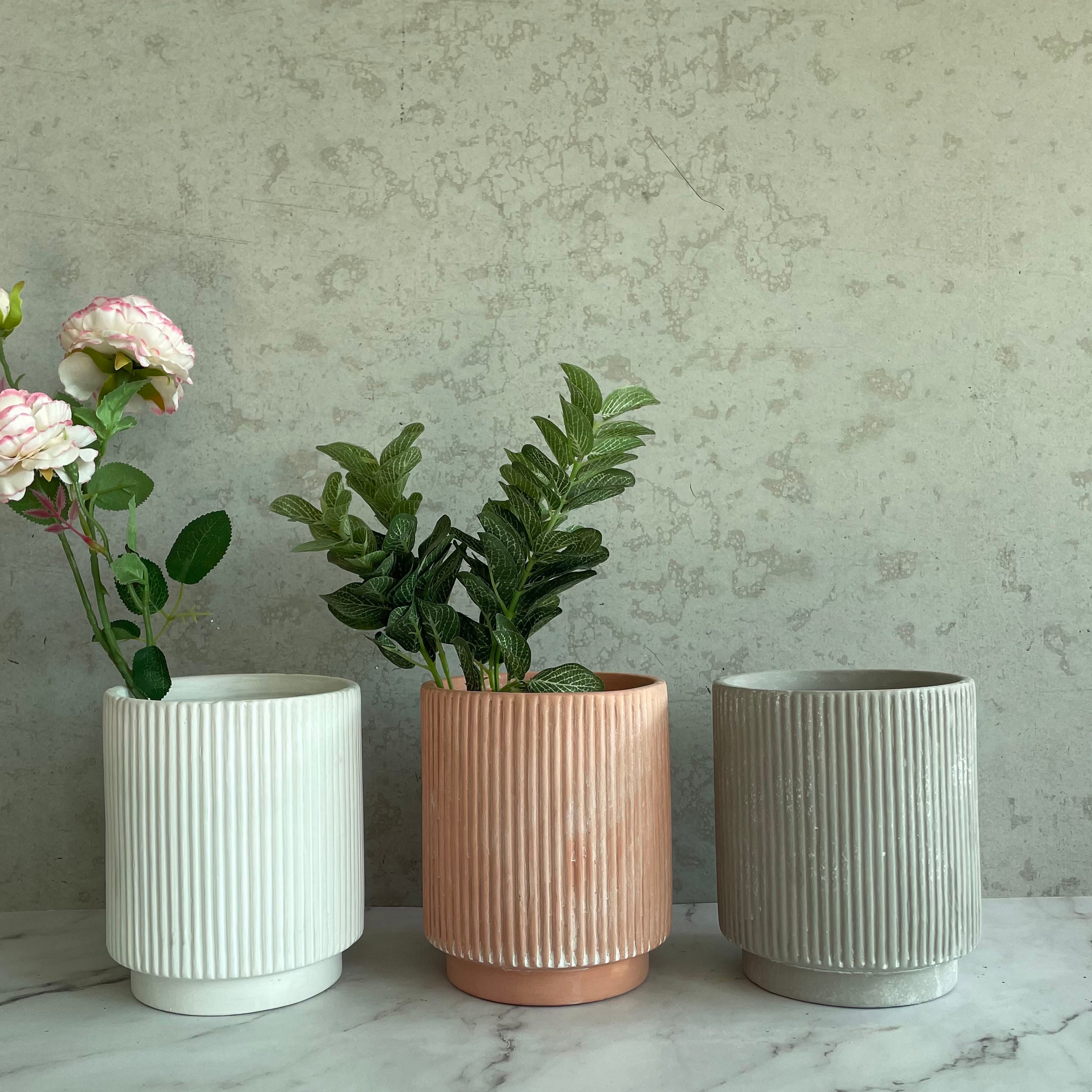 Haute Qualité Décoration de Balcon Pot pour Succulentes Personnalisable en Couleurs Nordiques Mat Céramique avec Sous-plat