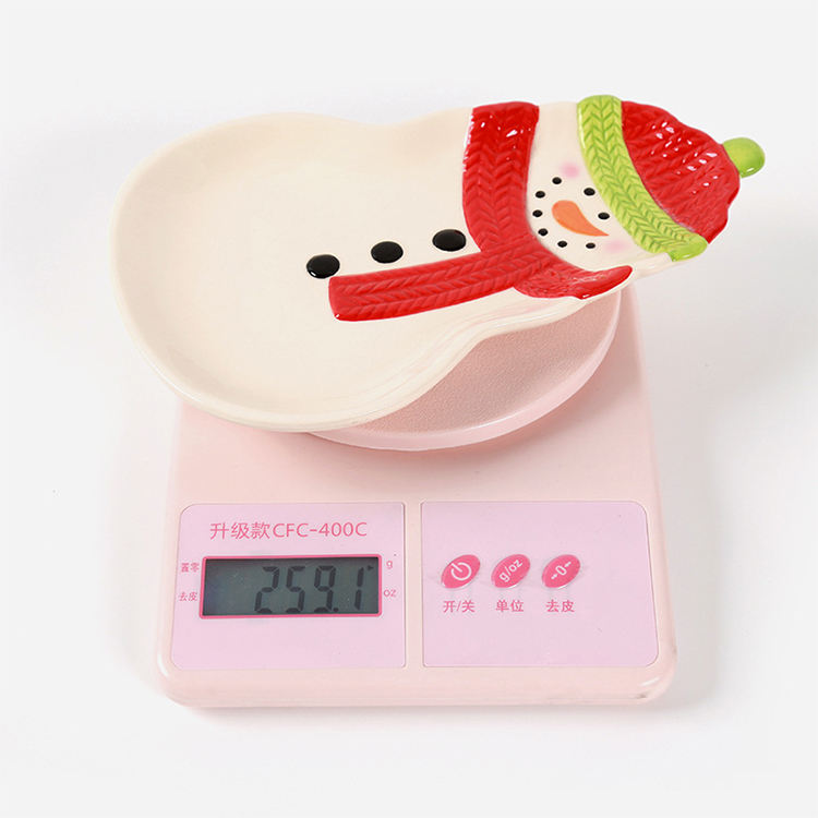 Wholesale Christmas Decoration Supplies Ceramic Dinner Plate Decoration for Christmas Home Decoration