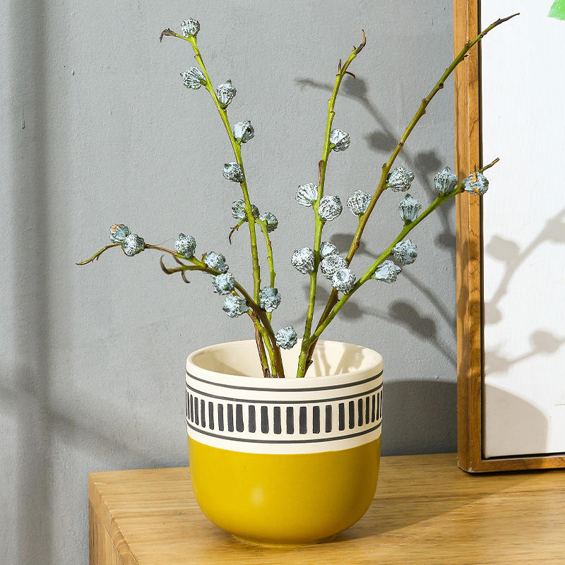 Prosty Boho Kolorowy Sukulenty Kwiatowa Doniczka Ceramiczna Dekoracja Wnętrza