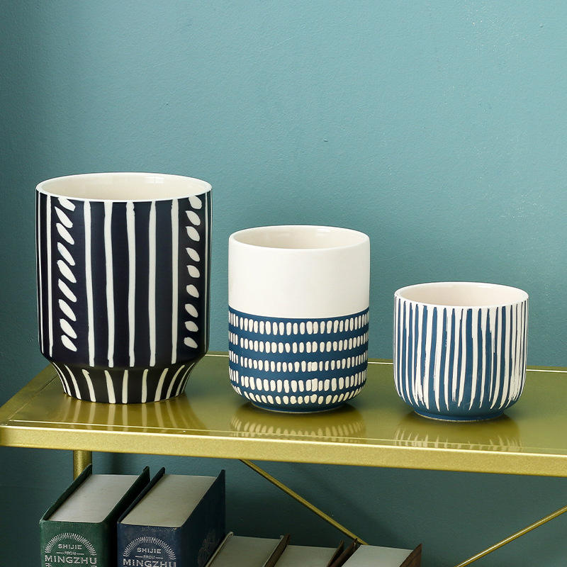 Prosty Boho Kolorowy Sukulenty Kwiatowa Doniczka Ceramiczna Dekoracja Wnętrza