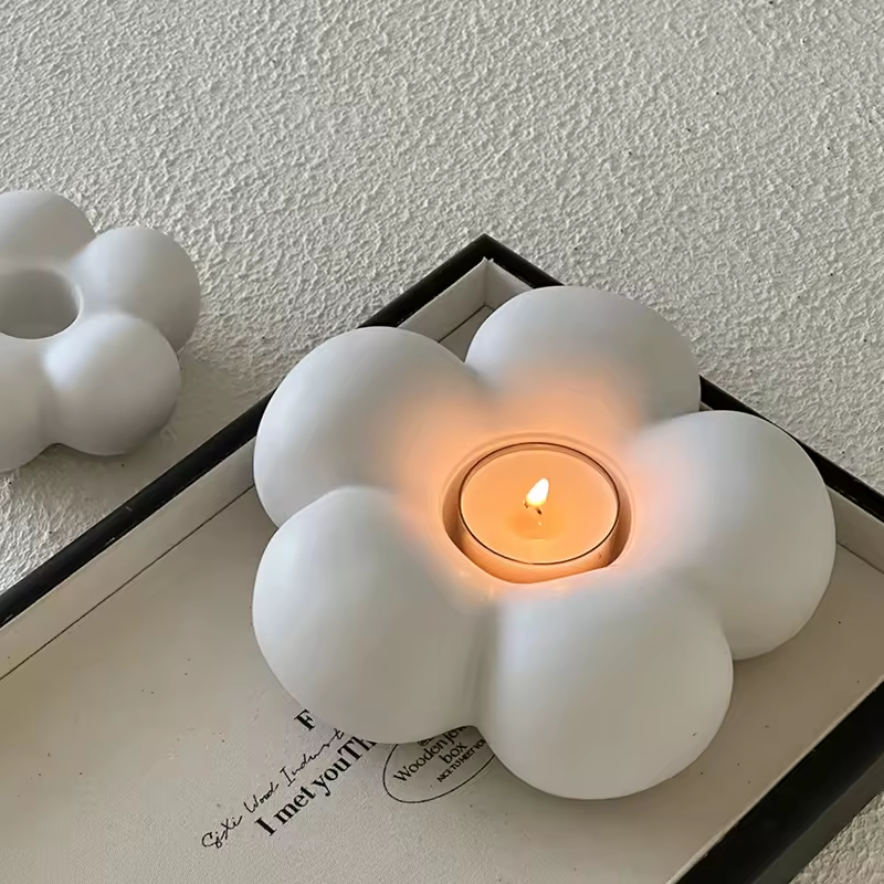 Purtător de Lumânări Ceramic pentru Decor Casa și Nuntă Candelabru pentru Decor de Masă Luminări Colorate Stand
