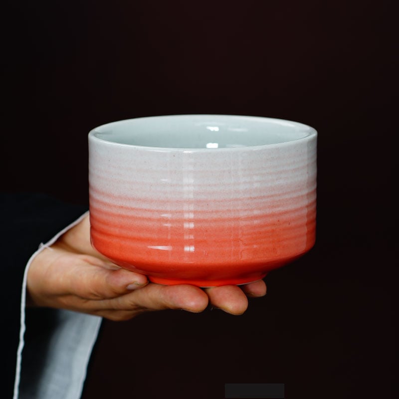 Ceramic Gradient Matcha Bowl Hyakumangasa Japanese Tea Ceremony Tea Ceremony Tea Dispenser Tea Brush Tatebake Brush Matcha Mixing Bowl