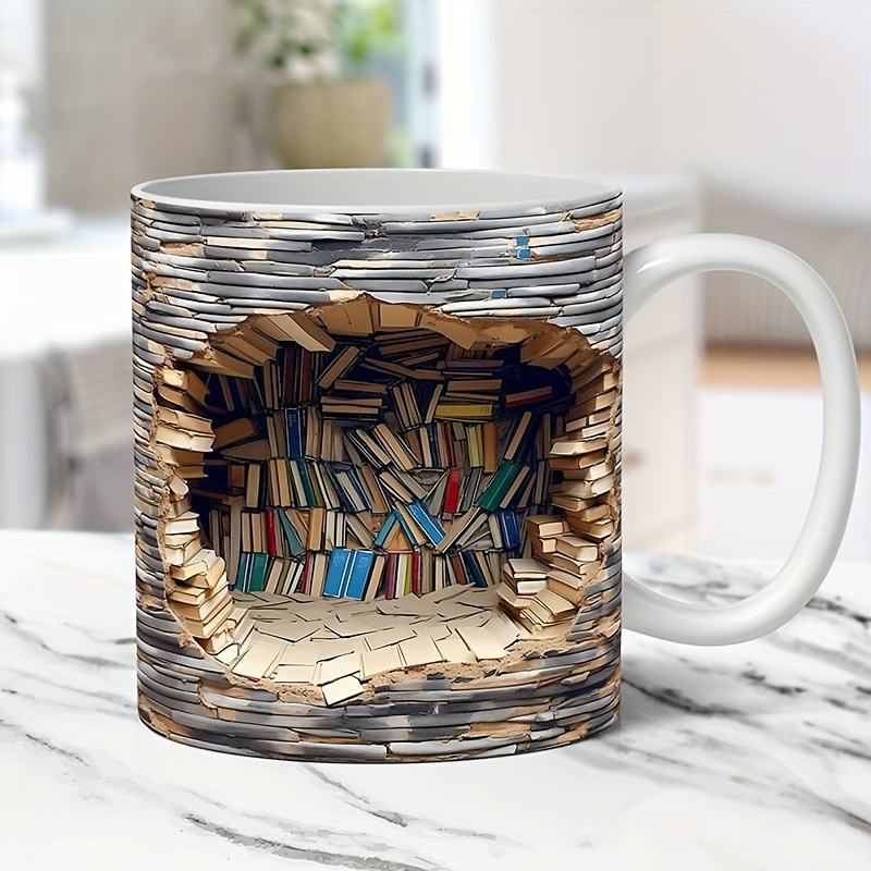 Customized 3D Mug Design Service Milk Breakfast Couple Big Mug Cute Designs for Ceramic Mug Porcelain Cups