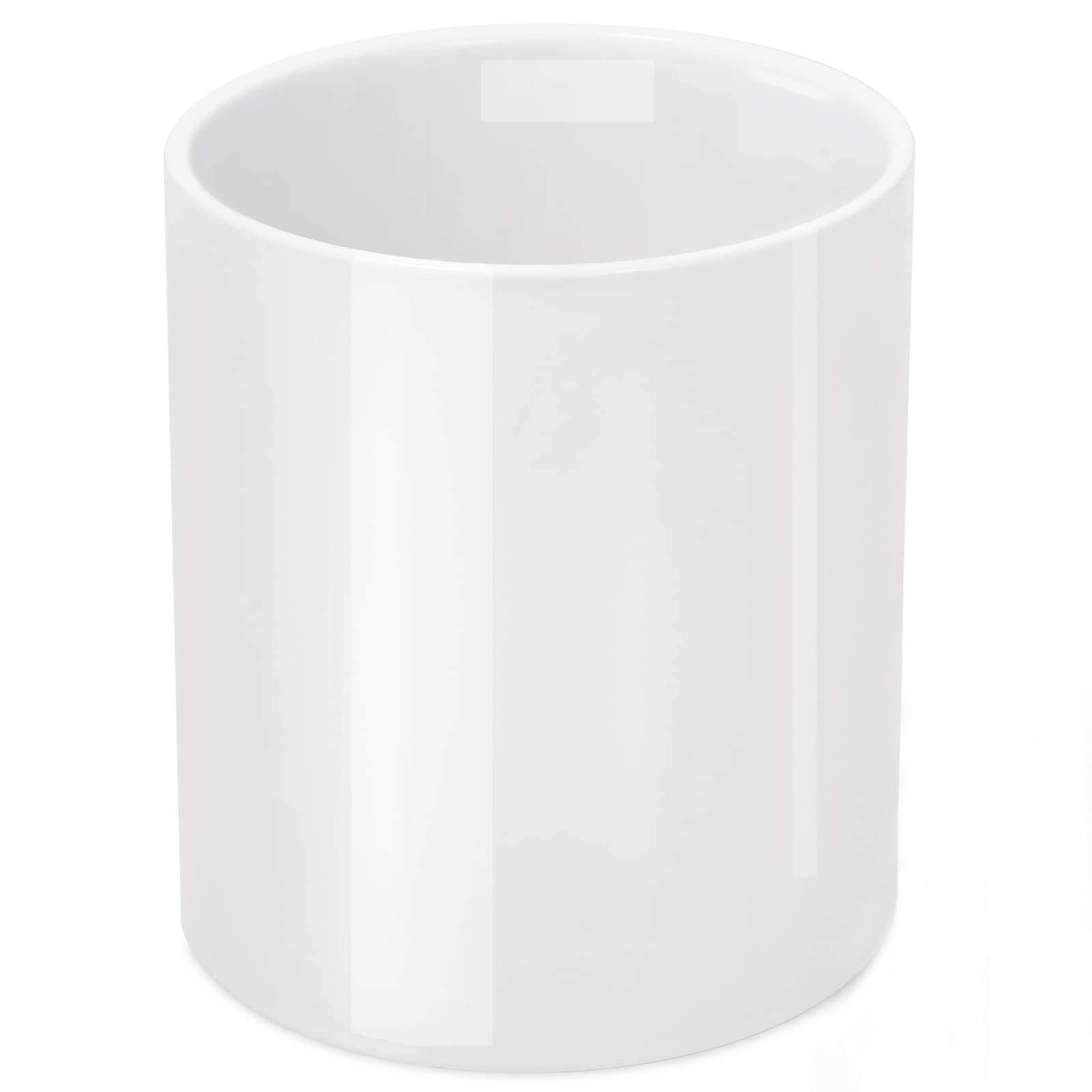 Large Ceramic Matte White Utensil Holder 6.8inch Minimalist Kitchen Decor Cooking Utensil Crock for Spoon Spatula