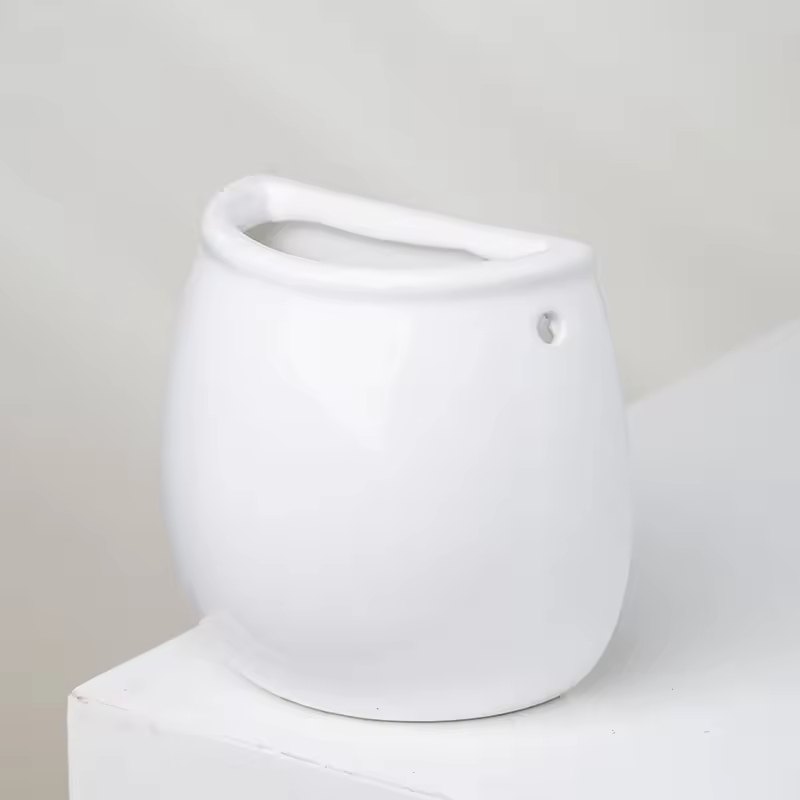 Recipientes Pendurados em Cerâmica para Velas Perfumadas Jarros Vazios para Velas Pretos com Design Único