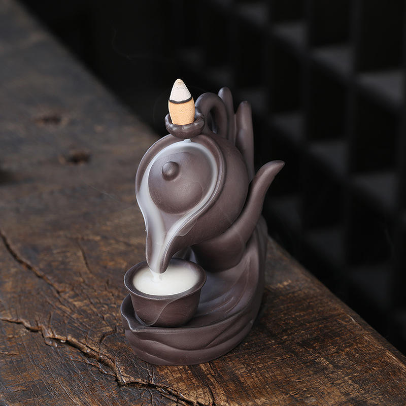 Meditation Tea Ceremony Cute Chinese Style Backflow Incense Burner Candle Holders New Peculiar Creative Home Decorations