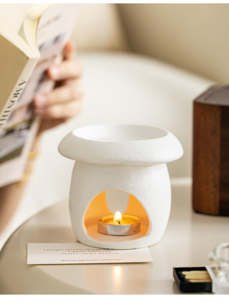 Ceramic Tealight Candle Holder Oil Burner Essential Oil Incense Burner Aroma Diffuser Furnace Home Decoration Wax Melt Burner