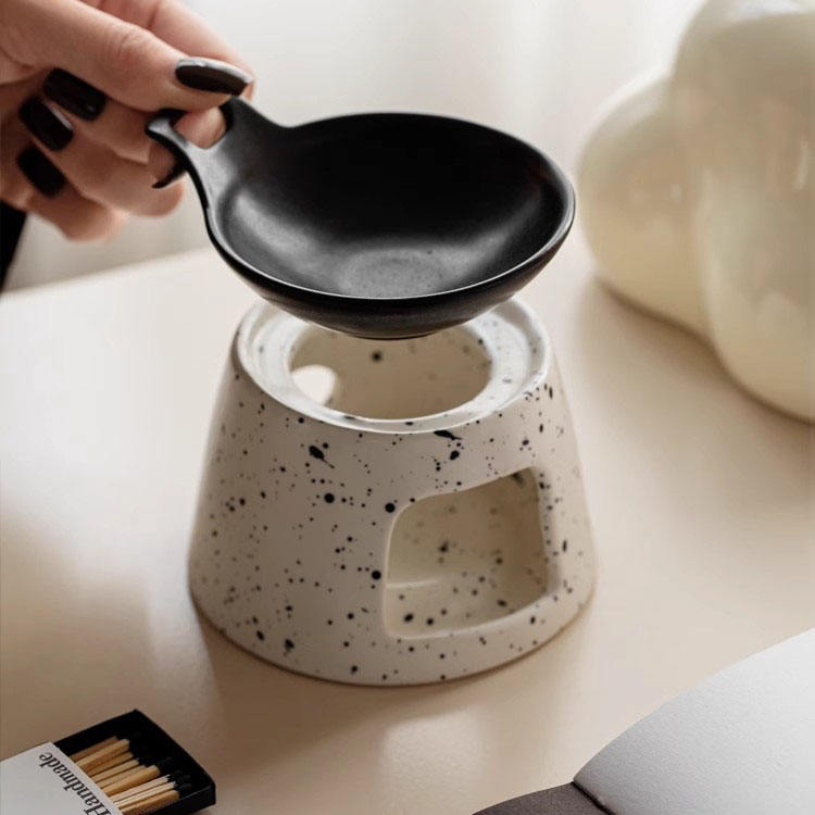 Custom Square Ceramic Wax burner Oil burner Incense burner for Home Decoration