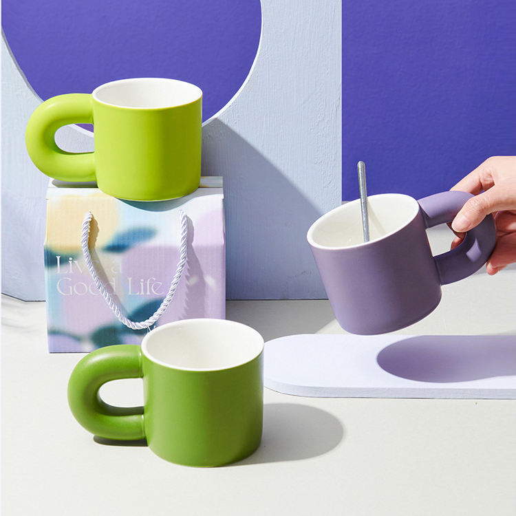 Hot Sale Gift Porcelain Mug Ceramic Cup Handle Ceramic Coffee Cup Mug