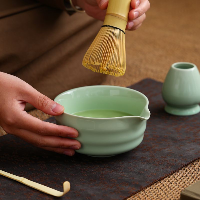 Matcha Bowl Hit Matcha Tea Ordering Tools Ceramic Tea Bowl Teacup Stirrer Matcha Brush Tea Brush Set