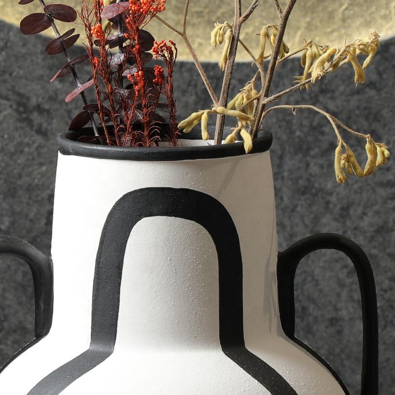 Flolenco Handpainting Ceramic Vase Home Decor Interior Table Livingt Room Decoration Ceramic Flower Vases