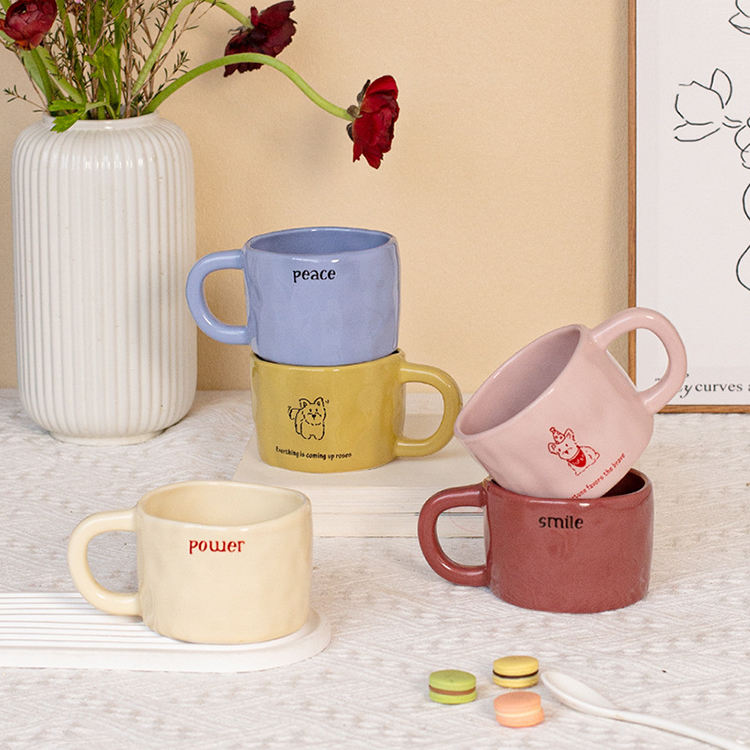 Hot Sale Porcelain Coffee Mug Espresso Ceramic Cup Coffee Tea Cup and Saucer Set Modern Tea Cup Set