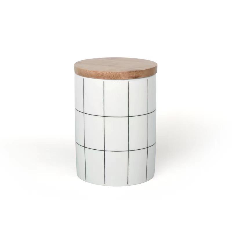 New Design Euro Ceramic Kitchen Canister Food Storage Jar with Lid