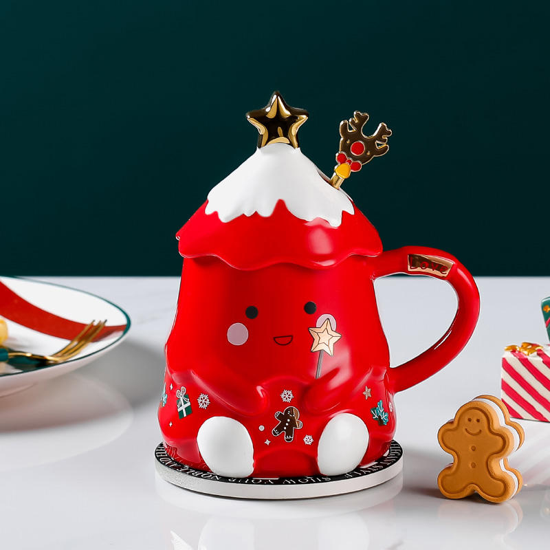 Christmas Gifts for Kids Hot Sell Christmas Ceramic Coffee Mug Custom Santa Mugs for Kids