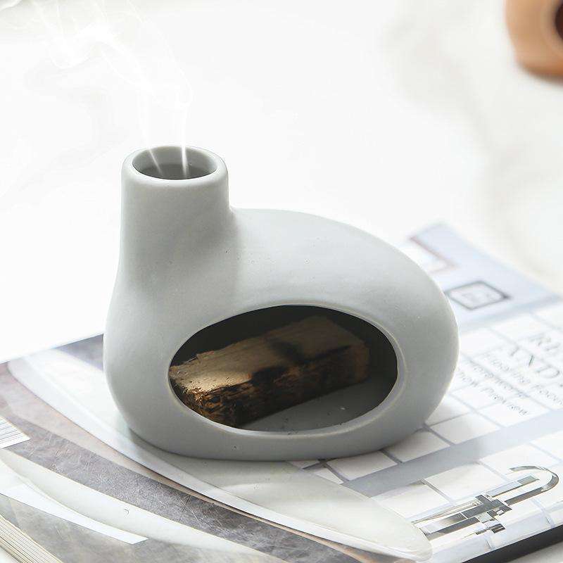 Ceramic Incense Burner Sandalwood & Palo Santo Holder Pack of Cone Incense Burner Craft for Aromatic Lavender for Fall Season