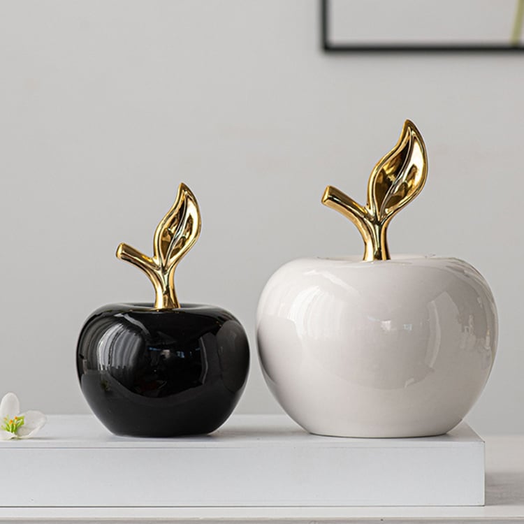 Nordic Style Home Creative Living Room Crafts Light Luxury Apple Ceramic Table Decoration Apple Ornaments for Home Decor