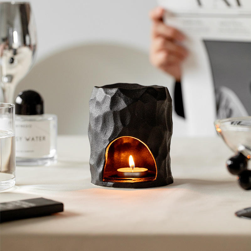 Nordic Style Ceramic Essential Oil Furnace Fireless Household Aromatherapy Cup with Creative Empty Candle for Fall Season