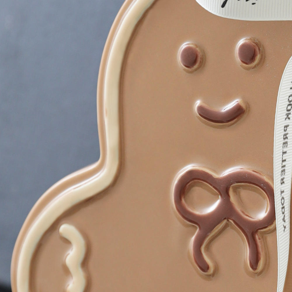 Christmas Gift Gingerbread Man Ceramic Vase Middle Aged High End Flower Arrangement Small Vase Creative Decorative Ornament