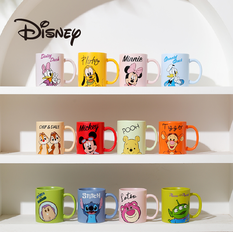 Disney Winnie the Pooh Mug Coffee Ceramic Couple Water Mugs Pair of Men and Women Birthday Gift Box Gift