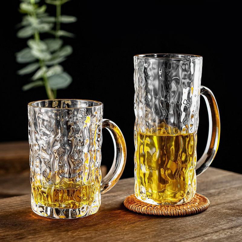 Factory Wholesale Party Round Shape 16oz Custom Beer Mugs Glasses Beer Mug With Handle