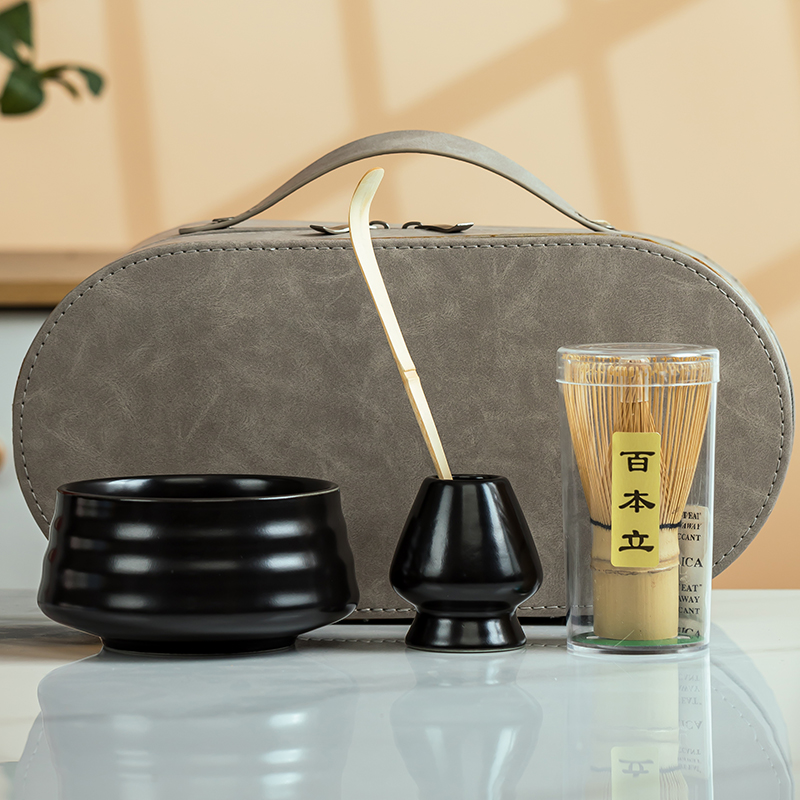 Japanese Ceramic Matcha Bowl Beat Matcha Song Dynasty Tea Ordering Tools Ceramic Tea Bowl Tea Cup Stirrer Matcha Brush Set