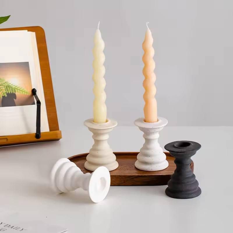 Ins Nordic Creative Simple Ceramic Candlestick Desktop Decoration Wedding Decoration Props Home Furnishings